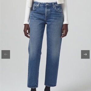 Citizens Of Humanity Blue Straight Leg Jeans